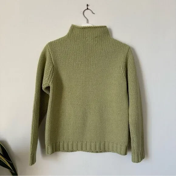 Vintage Pendleton Lambswool Angora Blend Green Sweater Size S - Picture 2 of 5